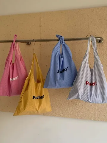 Borsa Shopper Casual in Tela da Donna Grande Capcapacità Rigata Stampa Lettere Borsa a Tracolla Moda