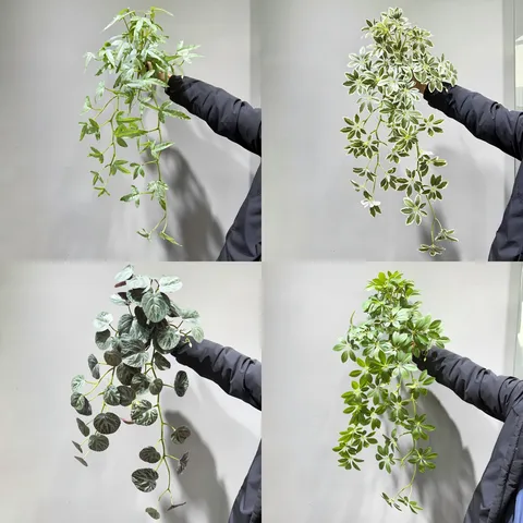 Artificial Weeping Bamboo Hanging Plant Fake Greenery Silk Flowers Vines For Home Indoor Wall Decor Micro Landscape Landscaping