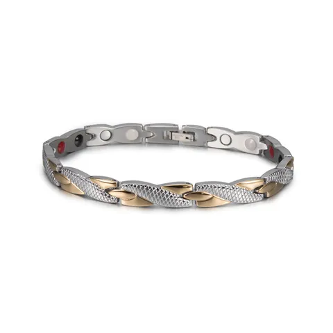 Stainless Steel Magnetic Therapy Bracelet For Women Men Health Care Fashion Chic Link Wristband Jewelry