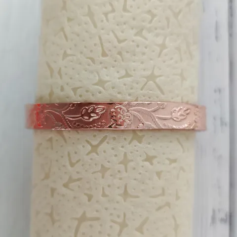 Vintage Copper Magnetic Therapy Cuff Bangle Bracelet For Women Men Adjustable Open Floral Vine Embossed Copper Ring Healing Bio Jewelry Gift