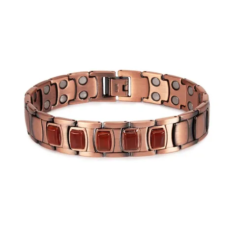 Men Women Copper Magnetic Bracelet Fashion Vintage Style Magnetic Therapy Health Care Charm Bracelet Jewelry
