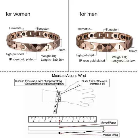 Tungsten Steel Magnetic Bracelet For Men Women Business Fashion Geometric Cut Link Bracelets Health Care Wrist Jewelry