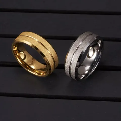 Tungsten Carbide Ring Couple Wedding Band Matte Brushed Finish Scratch Resistant Comfort Fit Fashion Jewelry For Men Women