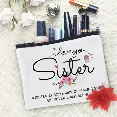 Damen Tragbare Bedruckt Kosmetiktasche Polyester Reisen Make-up Tasche Reißverschluss Kulturbeutel Einfache Quadratische Clutch