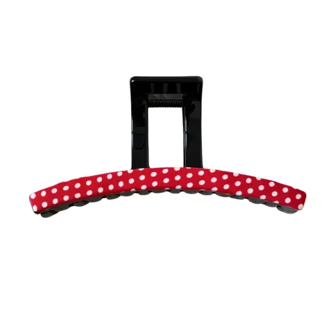 Sweet Red Polka Dot Hair Clip Cute Bowknot Heart Fabric Hairpin Korean Style BB Clip Hair Barrettes Headwear For Women Girls Daily Accessory