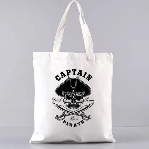 Kreative Skulls Druck Canvas Tote Bag Unisex Retro Schulter Einkaufstasche College Lässige Handtasche Für Den Täglichen Schulweg