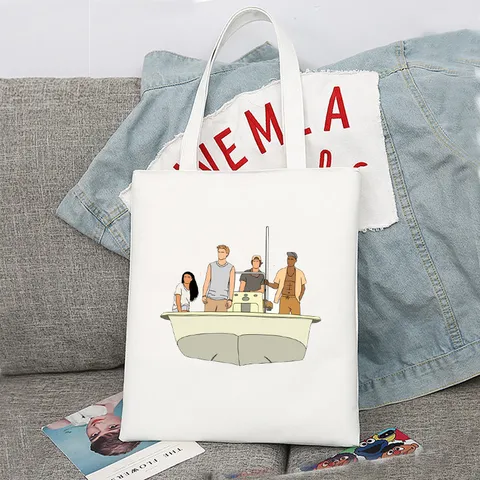 Retro Segeltuch Tote Bag Casual Bedruckte Schulter Einkaufstasche Für Den Alltag Unisex Reisen Schule Strand Faltbare Handtasche