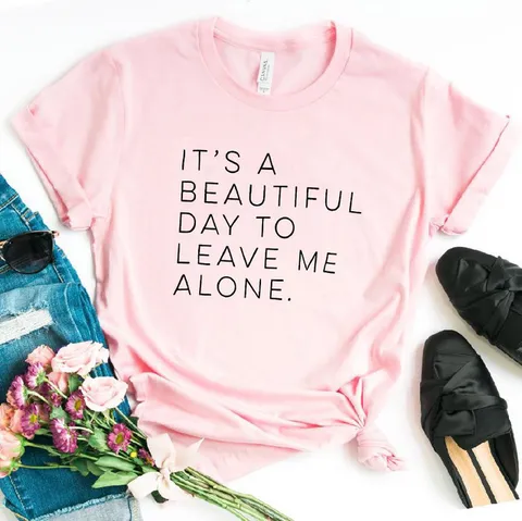 T-Shirt Décontracté en Coton Modal pour Femmes avec Impression de Lettres Graphique Manches Courtes Col Rond Unisexe