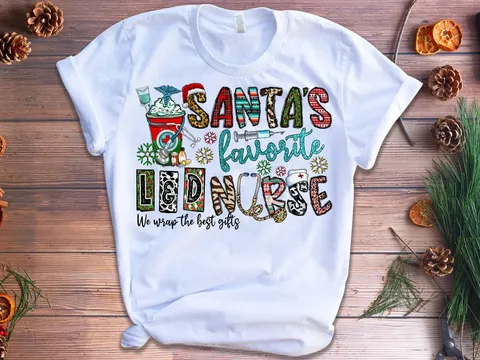 Christmas Nurse Teacher Graphic T-Shirt For Women Men Spandex Cotton Blend White Short Sleeve Top Holiday Party Casual Tees