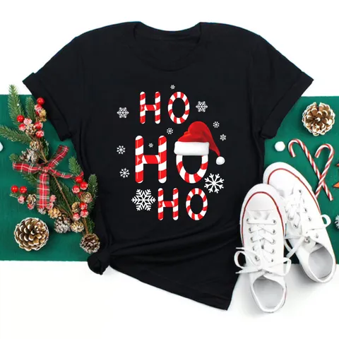 Kerstman Bedrukt T-Shirt Voor Heren Vrouwen Unisex Korte Mouwen Ronde Hals Casual Feestelijke Top Kerstkleding