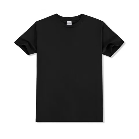 Ανδρικό Βαμβακερό T-Shirt 180g Κλασική Στρογγυλή Λαιμόκοψη Κοντό Μανίκι Top Βασικό Μονόχρωμο Blank Δυτικού Στυλ Tee για Καλοκαιρινή Casual Εμφάνιση