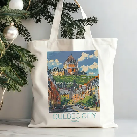 Casual Printed Canvas Tote Bag Large Capacity Commuting Shoulder Handbag Aesthetic Art Student Book Bag