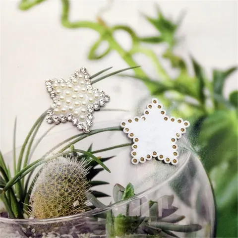 DIY Rhinestone Pearl Patches Heart Butterfly Star Shell Appliques Craft Accessories For Bags Hats Clothes DIY Jewelry Making
