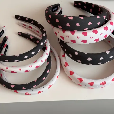 Scrunchie con Stampa a Cuore Stile Coreano Dolce Elastico per Capelli Fascia in Tessuto ad Alta Elasticità per Donne Ragazze Accessori Capelli