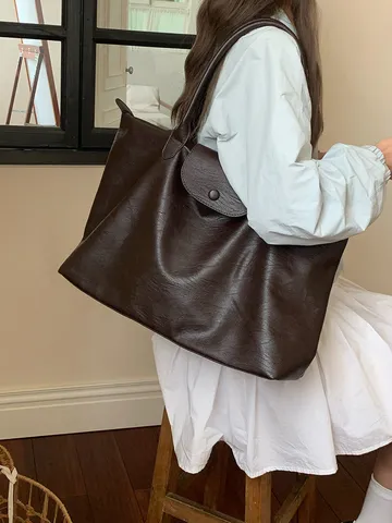 Große Kapazität Pendler Tragetasche Tragbare Lässige Reise Schultertasche Wasserdichte Business Handtasche Für Frauen