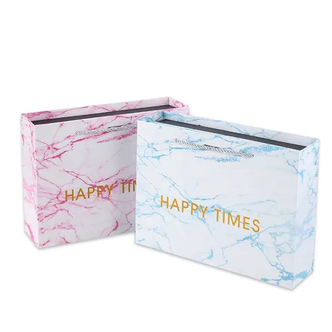 Ins Style Marble Gift Box Rectangular Packaging Box For Birthday Holiday Business Gift Packaging Decoration