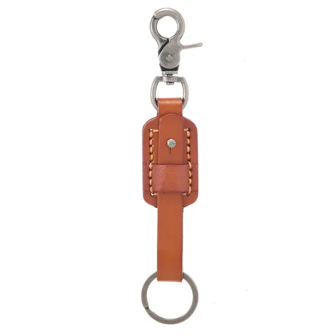Retro Echte Leder Schlüsselanhänger Autoschlüssel Ring Metallhaken Tasche Anhänger Vintage Herren Schlüsselhalter Zubehör