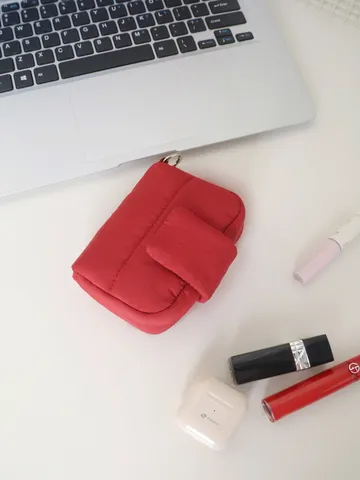 Mini Borsa Quadrata Trapuntata in Nylon Borsa Casual per Rossetto Portamonete Piccola Borsa a Tracolla per Donne Abbinamento Quotidiano