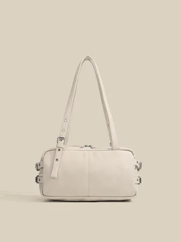 Borsa a Tracolla Boston Vintage da Donna in Pelle PU Borsa a Mano per Moto Sotto l'Ascella Casual Quotidiana Chic Borsa con Manico Superiore