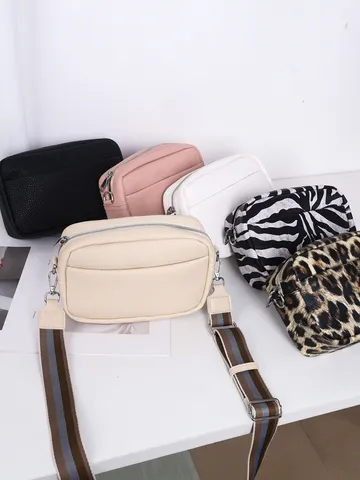 Borsa a Tracolla alla Moda in Pelle PU da Donna Casual Tinta Unita Piccola Borsa Quadrata Borsa a Spalla Quotidiana