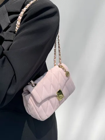 Donna Borsa a Tracolla a Catena Trapuntata Pelle PU Urbano Minimalista Borsa a Tracolla Elegante Signora Borsa a Mano Giornaliera