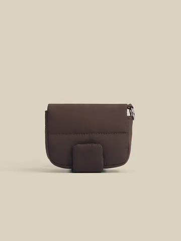Portatile Piccola Borsa Quadrata Trapuntata Moda Nylon Porta Rossetto Carino Borsellino Portacarte Borsetta Multifunzionale