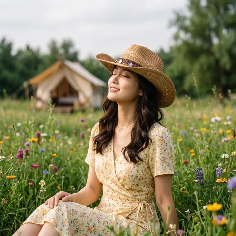 Chapeau de Cowboy Western Vintage en Paille Grand Bord Chapeau de Soleil Avec Cordon Réglable Pour Plage Voyage Protection