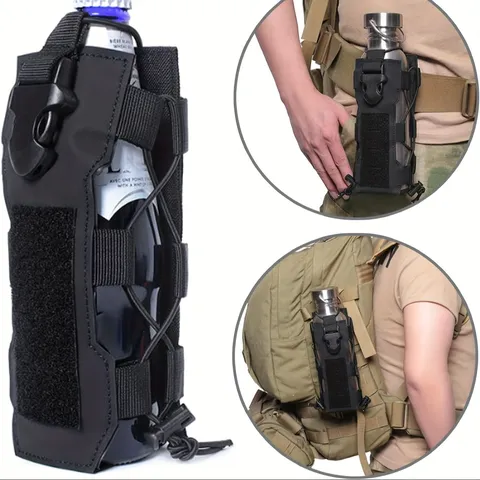 Tactical Water Bottle Pouch Nylon Outdoor Cycling Military Molle Bottle Holder Pocket Camping Hiking Equipment Bag