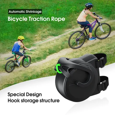Fiets Sleeptouw Voor Mountainbiken Buiten Ouder Kind Tractie Elastische Intrekbare Riem ABS Veiligheid Rijuitrusting