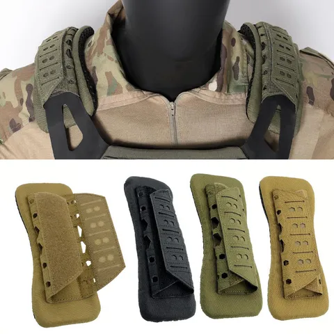 Outdoor Tactical Backpack Shoulder Pad Universal Vest Strap Shock Absorbing Cushioning Breathable Non-Slip Pad