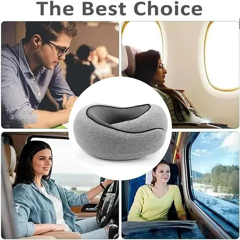 Memory Foam Travel Neck Pillow Ergonomic Snail U Shaped Pillow For Airplane Car Office Home Resting Comfort Support