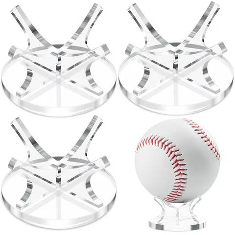 Acrylic Sports Ball Display Stand For Tennis Baseball And Golf Minimalist Desktop Storage Organizer
