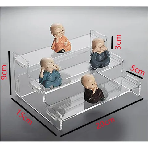 Klarer Acryl Display Ständer Stufenregal Für Sammfiguren Blind Boxes Cupcakes Desktop Aufbewahrungsregal