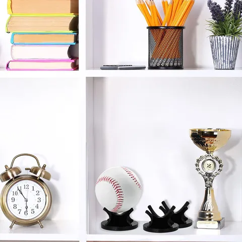 Acrylic Sports Ball Display Stand For Tennis Baseball And Golf Minimalist Desktop Storage Organizer