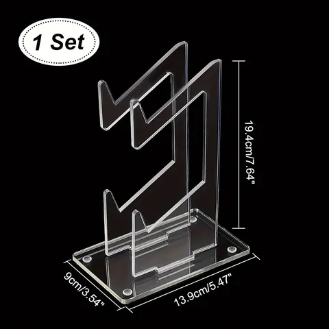 Acrylic Game Controller Stand Dual Layer Desktop Storage Holder Universal Display Stand For PS4 Console Gaming Accessories