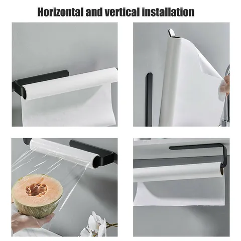 Porta Carta Igienica in Acrilico Montato a Parete Dispenser per Carta Igienica Moderno Minimalista Scaffale di Stoccaggio per Bagno Cucina