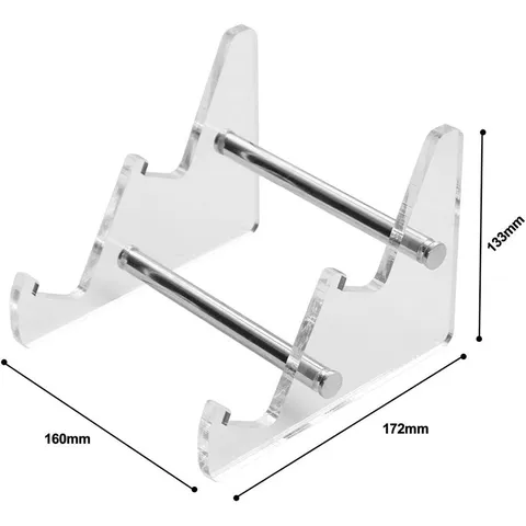 Transparent Acrylic Mechanical Keyboard Stand Desktop Storage Holder Tiered Computer Keyboard Display Rack Office Accessories