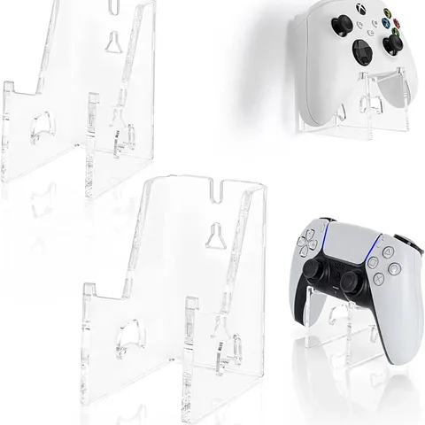 Supporto per Controller di Gioco in Acrilico Trasparente Supporto da Parete Scrivania Staffa di Esposizione Universale per Accessori Videogiochi