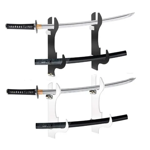 Acrylic Sword Stand Wall Mount Samurai Sword Holder Display Rack Clear Bracket Support for Collectibles Swords