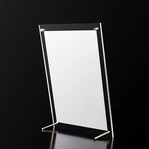 Transparant Acryl Fotolijst Duidelijk Certificaat Display Stand Desktop Foto Houder Document Licentie Frame Voor Kantoor Thuis