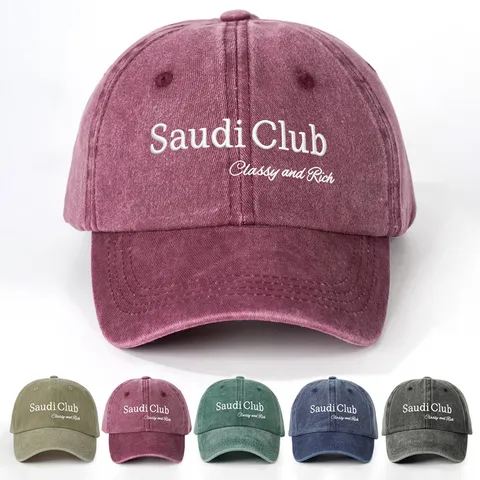 Καπέλο Μπέιζμπολ Unisex από Πολυεστέρα Casual Ξεπλυμένο Παλαίωσης Καμπύλο Γείσο Ρυθμιζόμενο Προστασία από τον Ήλιο Ύπαιθρος Σπορ