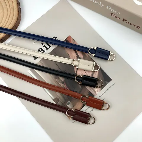 Damen Minimalistischer Dünner Gürtel Kleid Hemd Taillenband Leder Einfarbig Metall Schnalle Taillenkorsett Dekorativer Gürtel