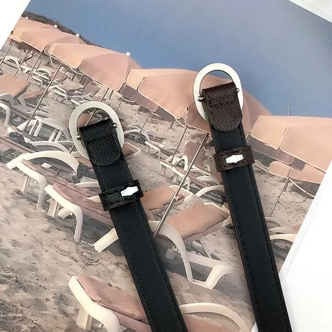 Minimalist PU Leather Thin Belt For Women Elegant Oval Metal Buckle Dress Shirt Sweater Waist Band Fashion Accessories