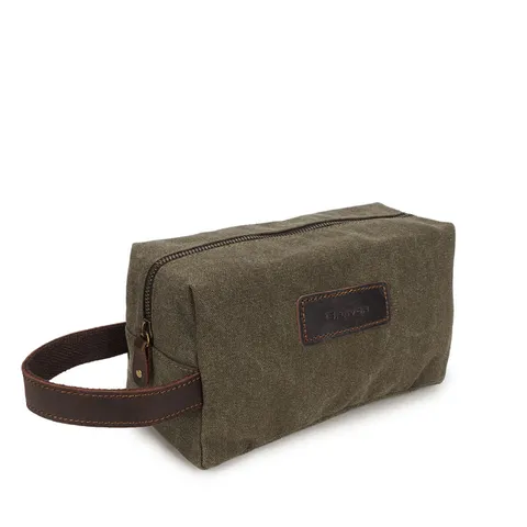 Herren Vintage Gewaschene Leinwand Clutch Tasche Lässige Reise Handtasche Multifunktionale Handgelenktasche Business Beutel