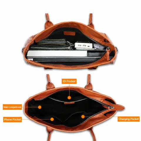 Echtes Rindsleder der obersten Schicht Damen Handtasche Vintage Große Kapazität Tote Bag Umhängetasche