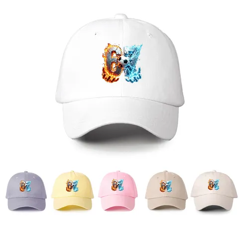 Cappello da Baseball Regolabile Unisex Sport all'Aperto Cappello di Protezione Solare Poliestere Lettera 67 Stampa Calcio Cappello Moda