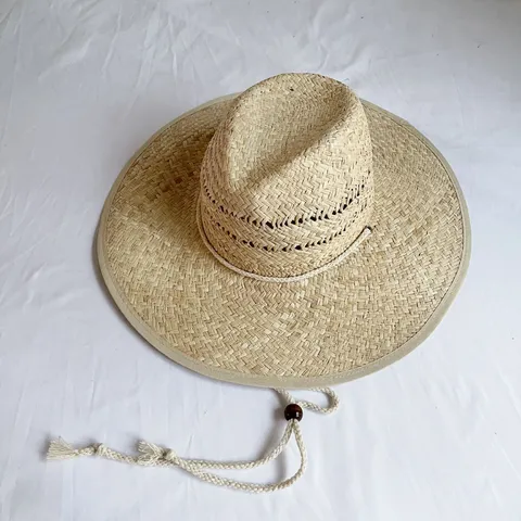 Damen Bast Strohhut Sommer Strand Sonnenschutz Breite Krempe Panama Jazz Hut Handgemachte Geflochtene Freizeit Kappe