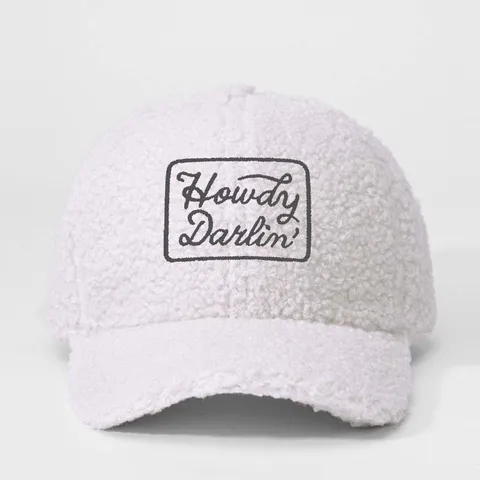 Casquette de Baseball Décontractée en Polyester Peluche Velours Teddy Motif Lettre Bord Incurvé Réglable Pour Plein Air Décontracté Unisexe Quotidien