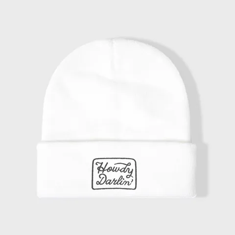 Casual Acryl Strickmuts Gestikte Letter Omslag Warme Wintermuts Voor Heren Dames Effen Kleur Randloze Outdoor Muts