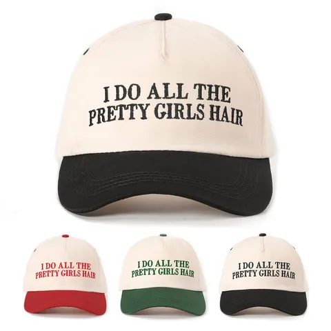Embroidered Polyester Colorblock Baseball Cap Curved Brim Sun Protection Adjustable Outdoor Fashion Sport Trucker Hat For Men Women